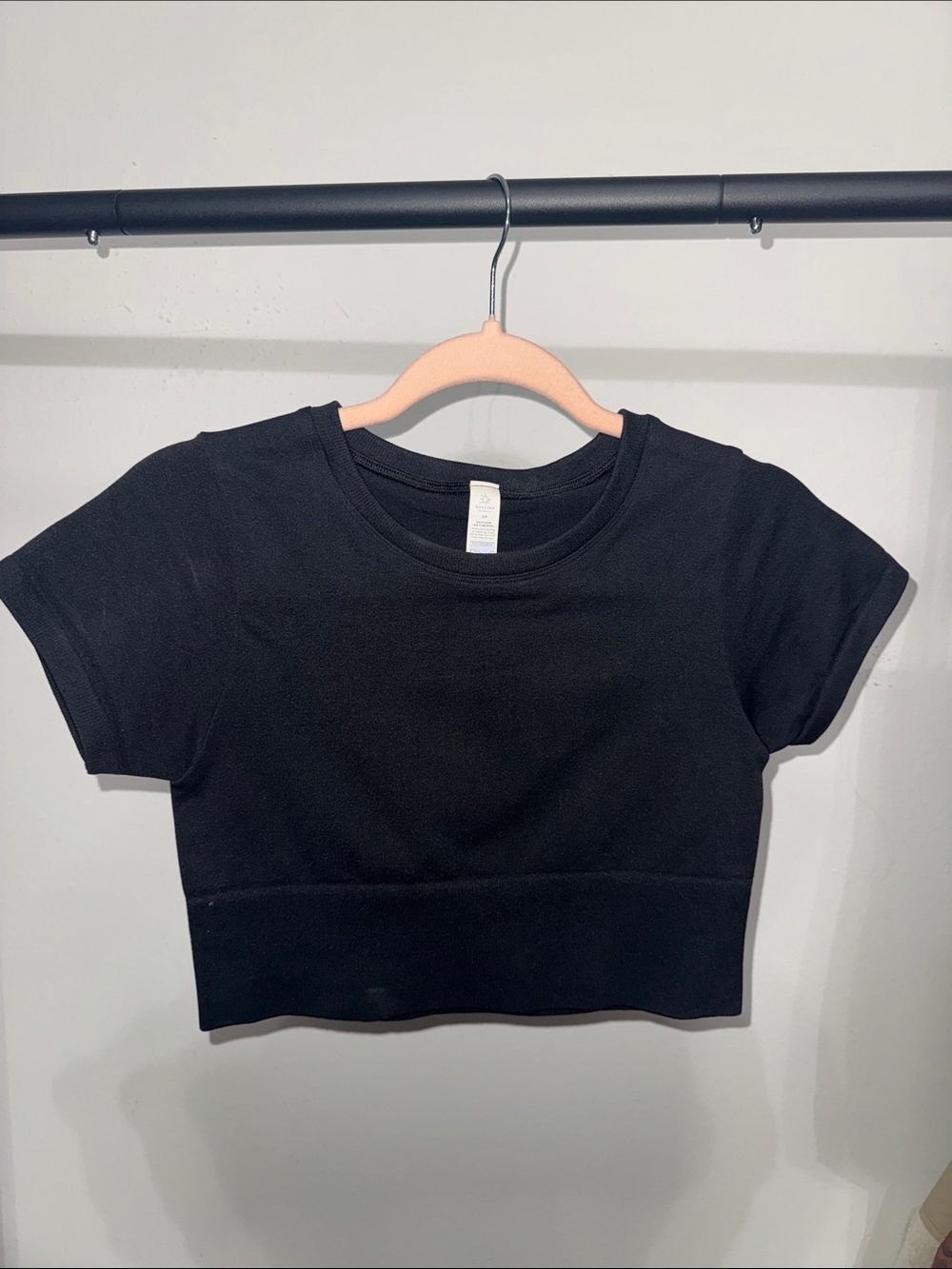 aerie Cropped Short Sleeve Tee BUNDLE - White, Black, Burgundy - Picture 3 of 4